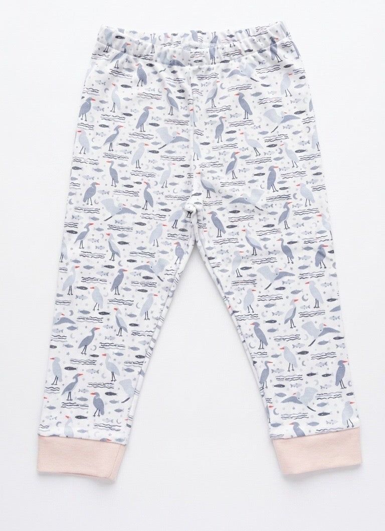 Organic Pima Toddler Pajama Set - Gray Heron 