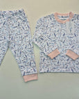 Organic Pima Toddler Pajama Set - Gray Heron 