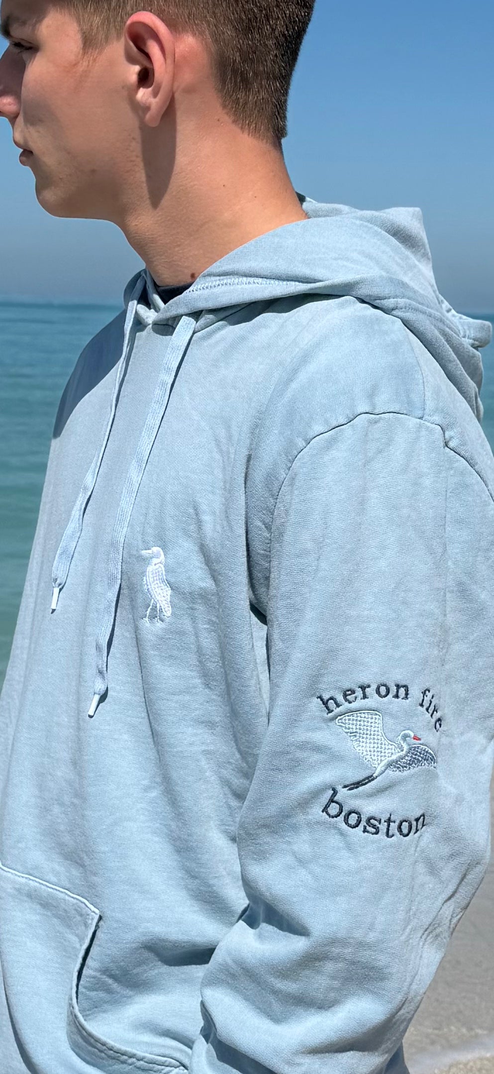 Gray Heron Sweatshirt Heron Hoodie Sweatshirt Gray Heron