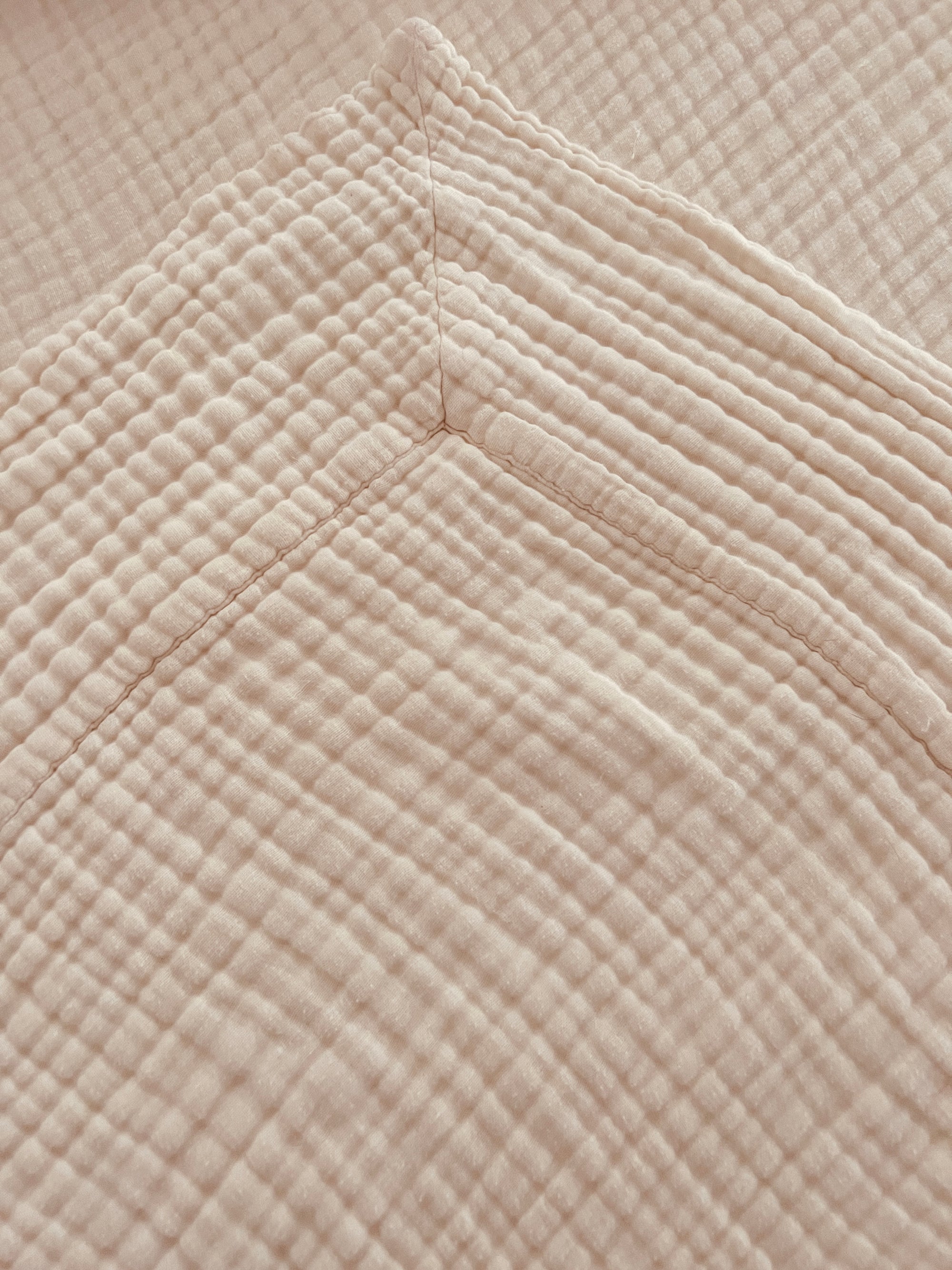 Organic Muslin Oversized Throw/Twin With Border in Natural, Dye-Free 8 Layer Cotton Muslin Oversized Throw Gray Heron