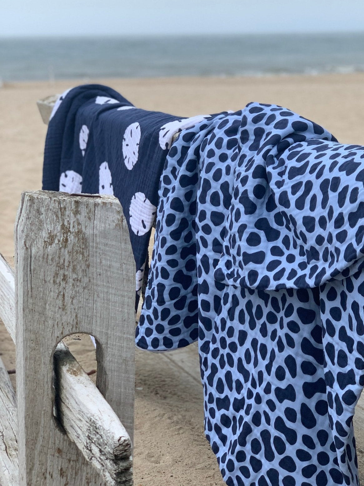 Whimsy & Snow All-Season Organic Muslin Throw Blanket Organic Cotton Muslin Blanket Gray Heron