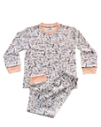 Organic Pima Toddler Pajama Set - Gray Heron 