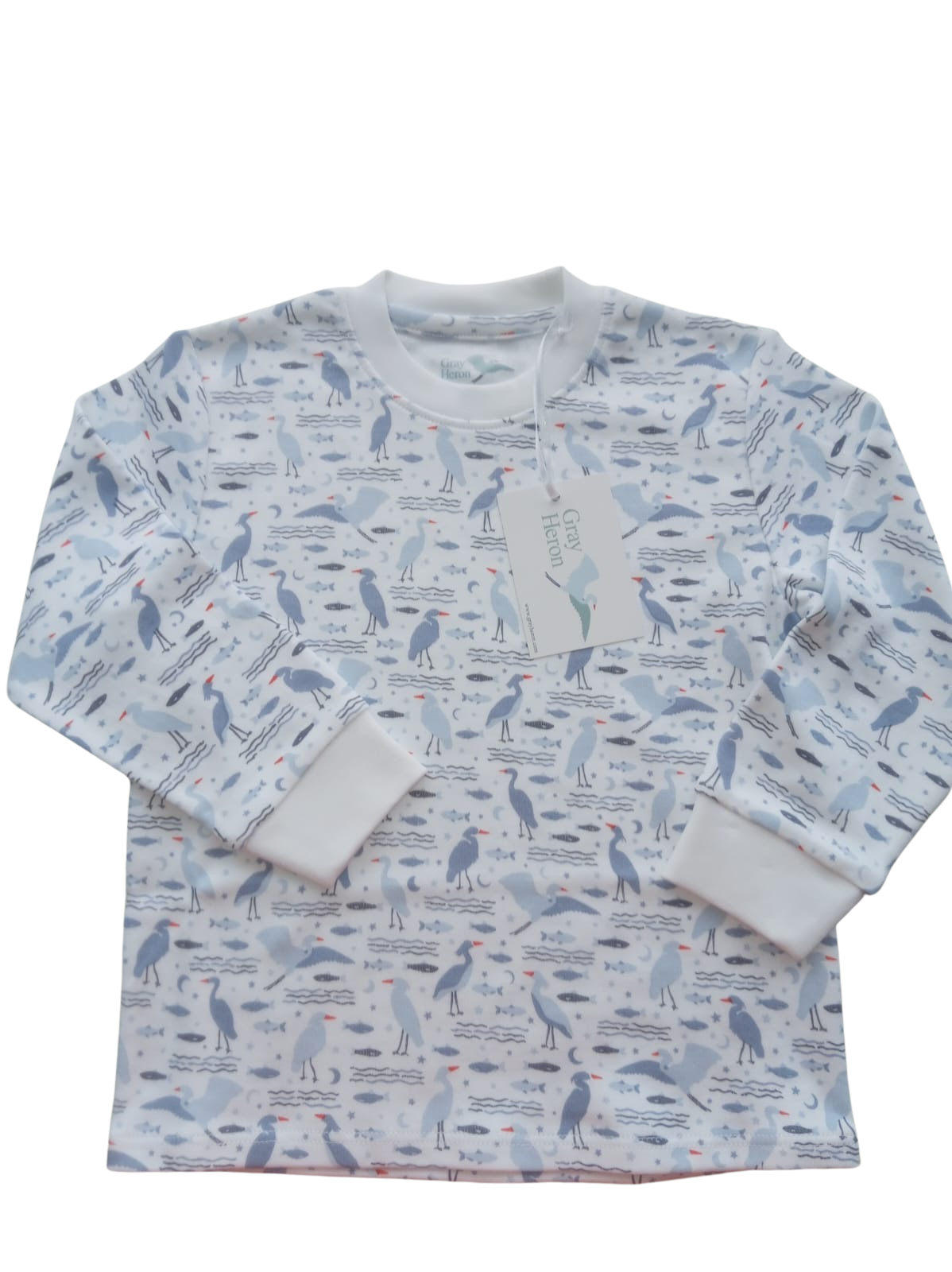 Organic Pima Toddler Pajama Set - Gray Heron 