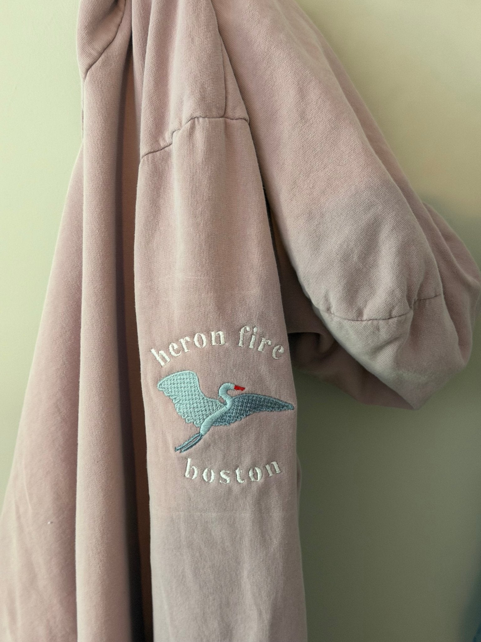 Gray Heron Sweatshirt Heron Hoodie Sweatshirt Gray Heron