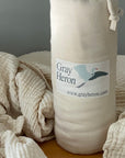 All-Season Organic Muslin Throw Blanket - Gray Heron 
