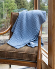 Lake All - Season Organic Muslin Throw Blanket - Gray Heron