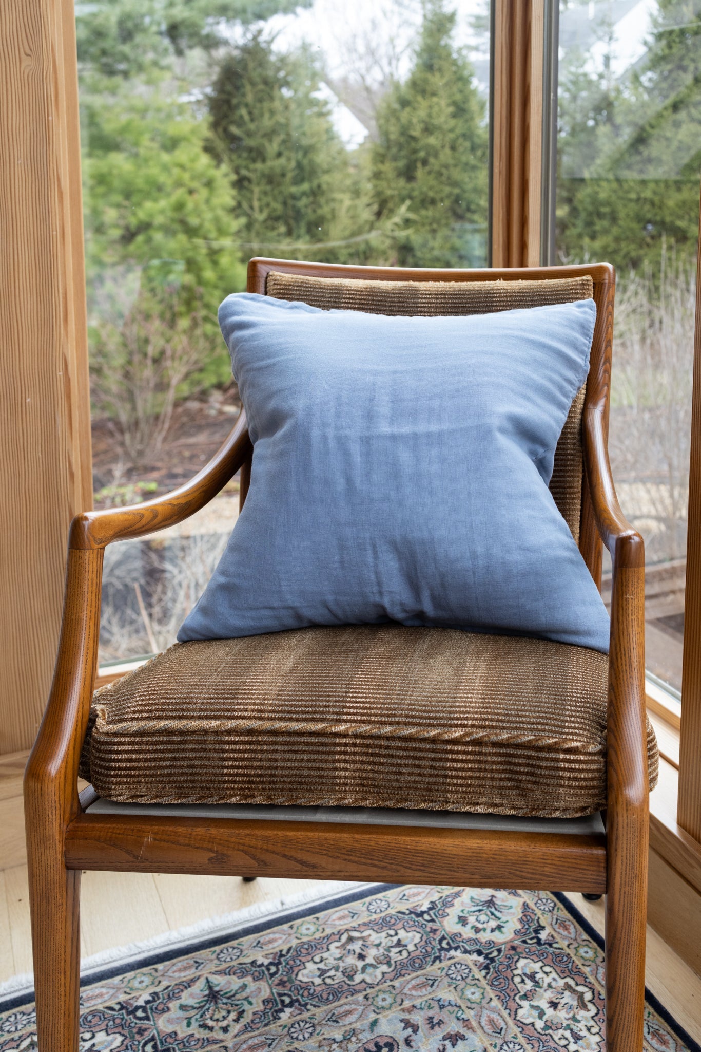 Lake Organic Muslin Standard Pillowcase Set of 2 - Gray Heron