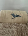 Natural All - Season Organic Muslin Mini Blanket - Gray Heron