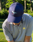 NAVY HERON TRUCKER HAT - Gray Heron