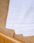 Organic Muslin All-Season Twin Blanket – Snow Organic Cotton Muslin Blanket Gray Heron