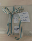 Organic Muslin Summer-Weight Mini Blanket - Mist Organic Baby Blanket Gray Heron