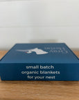 Organic Muslin Summer-Weight Mini Blanket - Snow 8 Layer Muslin Baby Blanket Gray Heron