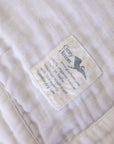 Sand Dollar Navy & Snow All - Season Organic Muslin Throw Blanket - Gray Heron