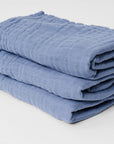 Organic Muslin Summer-Weight Full/Queen Blanket – Lake Gray Heron