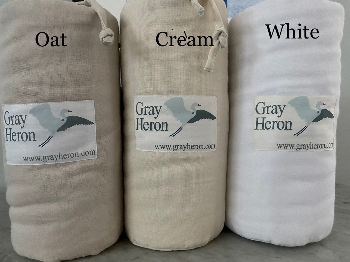 All-Season Organic Muslin King Blanket - Gray Heron