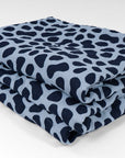 Organic Muslin All-Season Oversized Throw/Twin Blanket - Whimsy Print Organic Muslin Blanket Gray Heron