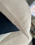 Organic Gauze Pillowcases - Gray Heron