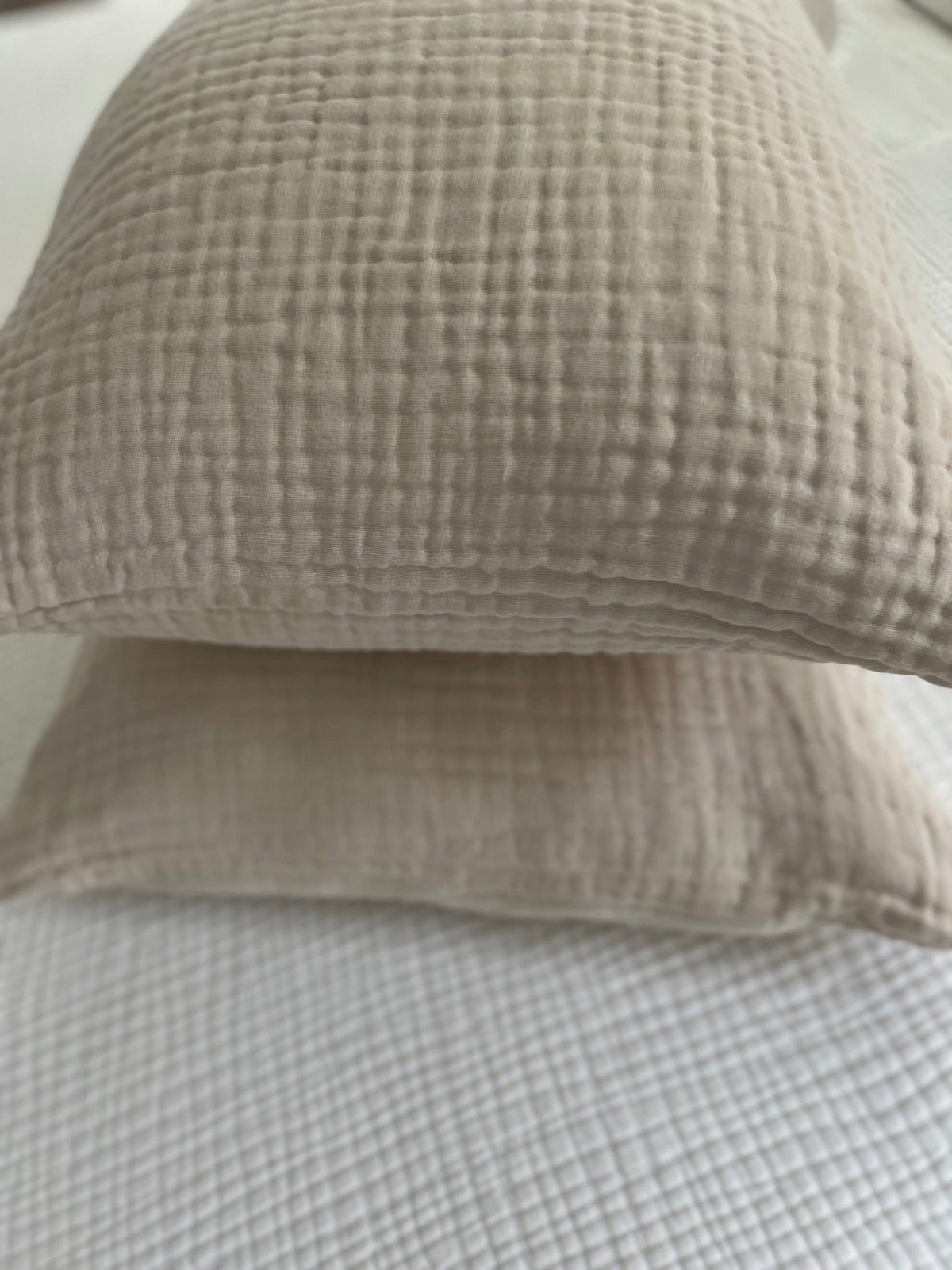 Organic Gauze Standard Pillowcases - Gray Heron