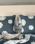 Organic Muslin 20" Throw Pillowcase - Gray Heron