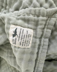 Organic Muslin Summer-Weight Baby Blanket - Gray Heron