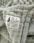 Summer Weight Organic Muslin King Blanket - Gray Heron